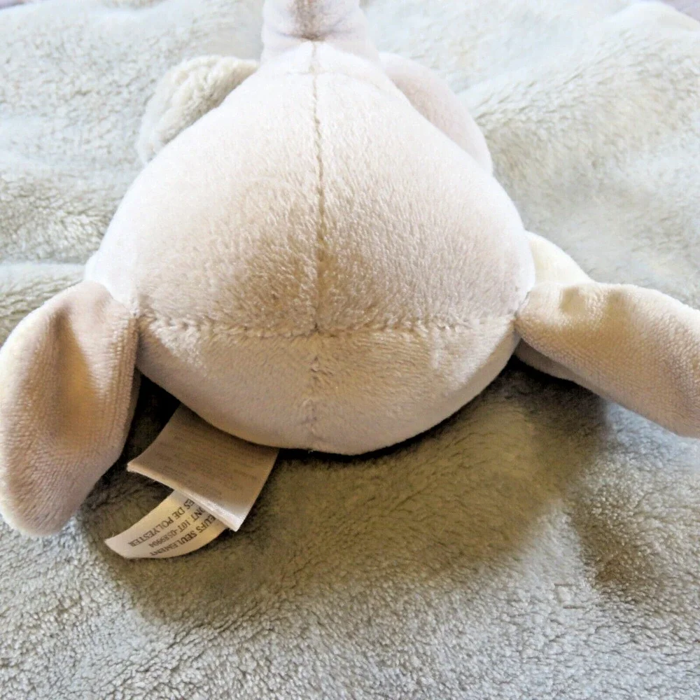 Carters Gray Elephant Lovey Satin Plush 2016 Security Blanket Baby Stuffie